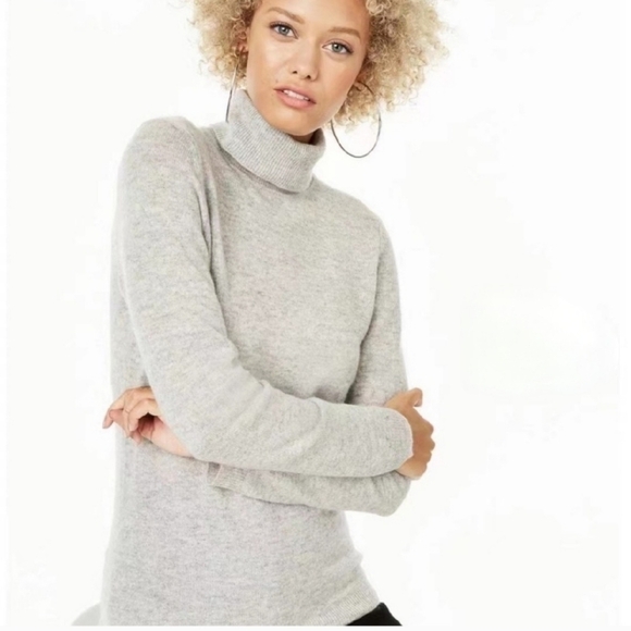 Charter Club Sweaters - Charter Club Luxury Cashmere Turtleneck Longsleeve Pull-over Gre Sweater Size XL